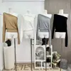 Suéter pullover de punto casual y adelgazante, de un hombro, hombros descubiertos, multi-uso, para hermana gentil e inteligente