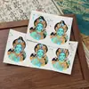 Regong Tíbet Nepal Thangka Pintado a Mano Puro Tara Verde Forma de Calabaza [Núcleo de Tarjeta]