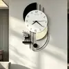 Reloj Minimalista Moderno Reloj de Pared Sala de Estar Reloj Creativo de Montaje en Pared de Gama Alta Decoración del Hogar Reloj de Pared de Arte de Hierro Venta al por Mayor