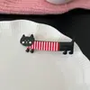 Lindos Extensiones de Pinza Larga Pato Pato Dulce Chica Corazón Flequillo Pinza Nuevo Japonés y Coreano Versátil Dibujos Animados Adorno para la Cabeza para Mujeres