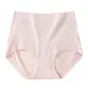 Ropa interior para mujer de 60S, suave, de cintura media-alta, color liso simple, elástica y cómoda, tangas triangulares finas para mujer, primavera y verano