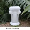 Ornamentação Coluna Romana Branca Decoração Suporte de Exibição de Gesso Base Vaso de Flores Suporte de Flores Francês Europeu Perna de Mesa Casamento Exibição de Janela