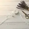 Encaje de Algodón Textil para el Hogar Decoración de Falda Blanco Liso Encaje de Algodón Accesorios de Ropa DIY Fabricante de Encaje de Algodón Venta al por Mayor