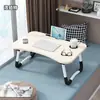 Mesa Dobrável, Escrivaninha Dobrável para Cama, Cama de Dormitório Estudantil, Mesa de Estudo para Computador, Mesa Preguiçosa para Laptop no Quarto