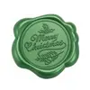 Adesivo de carimbo de cera de vedação verde pinho Série de Natal adesivo de selo para decoração de envelope convite garrafa de vinho presente