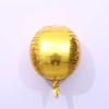 Globo de aluminio 4D tridimensional al por mayor, de 10, 18 y 22 pulgadas, película de aluminio dorado, para decoración de bodas, cumpleaños, bodas, centros comerciales.