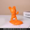 Soporte para Teléfono Móvil de Oso Violento Soporte para Tablet Escritorio Hogar Artesanías de Resina de Moda Adornos Pequeños de Dibujos Animados