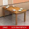 Mesas y Sillas para Tienda de Fideos, Mesas y Sillas para Comedor de Snack Bar de Hotel, Combinación de Mesa de Comedor, Mesa de Comedor de Madera Maciza para Restaurante/Comedor, Mesa de Barbacoa para Restaurante
