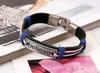 Pulsera de pareja de moda creer aleación tejida pulsera de piel de vaca al por mayor comercio exterior caliente regalo de San Valentín