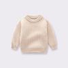 Fábrica de Ropa Infantil de Comercio Exterior Ropa de Punto para Bebé Personalizada Cuello Redondo Holgado Niñas y Niños Otoño e Invierno Ropa de Punto para Bebé Ropa de Punto para Niños