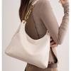 Bolsa Tote Feminina de Alta Qualidade Grande Capacidade Para Deslocamento Bolsa de Ombro Axilar 2025 Nova Bolsa Transversal de Couro Macio Bolsa de Corrente