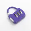 Cadeado Mini Colorido com Senha Fechadura para Mala de Viagem Armário de Dormitório Estudantil Fechadura Pequena com Senha Fechadura de Zíper para Mochila