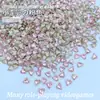 6*7mm Coração Torto Base Pontiaguda Formato Especial Diamante para Nail Art Pequeno Mini Joia para Nail Art Material para Polimento de Unhas Usável Atacado