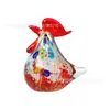 Esmalte de color gallo gallina colorido polluelo de cuco artesanías de cristal adornos moda decoración del hogar adornos comercio exterior transfronterizo