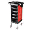 Carrito de salón de belleza Carro de herramientas para salón de peluquería Carro de almacenamiento multifuncional de seis capas Carro para barbería Carro de herramientas para tratamiento de aceite y tinte