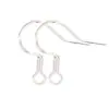Accesorios de gancho para oreja de plata S925 color-retenedor color oro 14K, producto terminado, gancho para oreja con resorte con baño de oro real, disponible para venta al por mayor