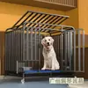 Jaula para Perros Grandes con Inodoro, Jaula para Perros Medianos, Jaula para Perros Mascota Reforzada Engrosada para Golden Retriever Labrador de Interior