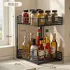 Estante de almacenamiento para cocina, organizador multifuncional para condimentos, estante de almacenamiento para frascos de especias, estante de especias de capas para encimera del hogar