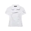 Ropa de Mujer Europea y Americana Transfronteriza Aliexpress Venta Caliente Moda Casual Camisa de Popelina Rayada