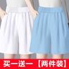 Pantalones cortos de cinco puntos de algodón puro individuales/de 2 piezas para mujer Verano Delgados Sueltos 2024 Nuevo Algodón y Lino Pantalones de Pierna Ancha Verano Casual Pantalones de Mujer