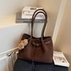 Bolso Retro para Mujer de Gran Capacidad 2025 Nuevo Otoño e Invierno Versátil Bolso de Hombro Axila Casual Trabajo Viajero Bolso Tote