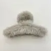 Oufei Le versão coreana do grande clipe de pelúcia de vison outono e inverno parte de trás da cabeça cabelo de coelho clipe de tubarão grampo de cabelo acessórios de cabelo atacado