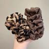 Presilha de Cabelo Banana Estilo Francês Retrô Estampa de Leopardo para Mulheres, Novo Estilo de Início de Outono, Adequada para Cabelo Fino, Presilha de Garra para Parte de Trás da Cabeça, Grampo Atmosférico para Meio Preso