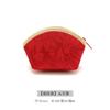 Joyería y Tienda de Oro Embalaje de Joyería Bolsa de Franela Bolsa de Regalo Satén Rojo Patrón de Pieza Plateada Bolsa de Joyería con Cremallera
