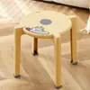 Banqueta Plástica Infantil Cartoon Espessa, Banqueta Baixa Doméstica para Bebê, Banqueta para Sentar de Jardim de Infância, Banqueta Antiderrapante para Banheiro, Bonita e Divertida