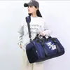 Bolsa Esportiva Fitness com Cordão Moda Separação Úmido/Seco Bolsa para Natação Yoga Leve Grande Capacidade Ombro Único Transversal Bolsa de Viagem
