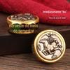 Diretamente da Fábrica: Ornamento Giratório de Mão de Mahjong com Design de Cavalo do Zodíaco em Relevo, uma Peça de Jogo para Boa Sorte e Alívio do Estresse