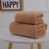 Toalla de cuadros con diseño de piña lisa, suave y absorbente, para niños, para el baño, de terciopelo coral