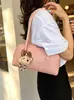 Bolso de Mano con Patrón Tejido Bolso Tote para Mujer 2026 Nuevo Estilo Transfronterizo Lujo Ligero de Gama Alta Versátil para el Trabajo Bolso de Hombro para Debajo del Brazo