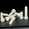 Tornillos de Plástico Redondo Aislados de Nylon Blanco Tornillos de Plástico de Cabeza Plana Ranura de Cruz Tornillos de Plástico para Cable de Máquina Tornillos de Cabeza Plana