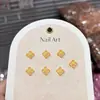 Decoração de Manicure em Resina Flores Estereoscópicas Joias de Unha DIY Brincos Capa de Celular Acessórios de Unha Vestíveis