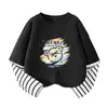 Camiseta de manga larga para niño, algodón puro, nueva colección de otoño 2026, camiseta de estilo en capas para niño, camiseta interior para niño para primavera y otoño