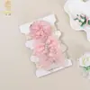 Exquisitos Accesorios para el Cabello de Bebé Nuevos Estilo Japonés y Coreano Set de Tres Piezas de Flor para Bebé Diadema Fina Accesorios para la Cabeza