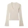 Camiseta Interior Sexy de Cuello en V Profundo de Felpa Cepillada para Mujer, Camiseta de Manga Larga para Primavera, Otoño, Invierno 2026, Top de Deseo Puro y Atractivo Sutil