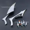 Espejo retrovisor para motocicleta, espejo retrovisor deportivo modificado, espejo retrovisor triangular Harley retro modificado todoterreno.