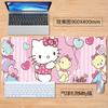 Kitty Hello kitty alfombrilla de ratón extragrande cinco bolígrafos tecla de acceso directo lindo dibujos animados de niña antideslizante creativo tapete para mesa de oficina
