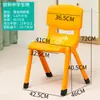Punto de Venta al por Mayor Silla de Respaldo de Plástico Engrosada Asiento Grande para Adultos Silla de Escritorio para Clases de Tutoría Estudiantes Niños