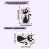 Día de San Valentín Corazón Gato Vidrio Ventana Lavabo Baño Decoración Hogar Pegatinas de Pared Venta al por Mayor Autoadhesivo