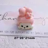 Sanrio My Melody Capa de Celular DIY Grampo de Cabelo Elástico de Cabelo Flor para Sapato Ímã de Geladeira Acessórios de Resina Atacado