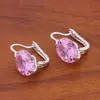 Venta caliente transfronteriza aretes de zirconita redondos de 12 mm aretes de moda europea y americana de alto sentido para el verano pendientes 2024