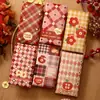 Bolsa de sobre rojo de tela a cuadros de lujo creativo personalizada, tamaño grande universal para regalo, alta gama, venta al por mayor de sobres rojos grandes