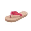Chanclas de verano casual para mujer para el hogar, baño, suela suave, moda exterior, chanclas de playa antideslizantes de madera contrachapada