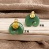 Acessórios Ruyi Jixiang Roupas Pequeno Pingente Personalizado DIY Liga Imitação Jade Elefante Pulseira Colar Pingente