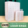 Papel de Lenço com Relevo Espesso Flor de Trombeta, Papel de Lenço Espesso, Lenço Facial de Puxar, Papel de Restaurante, Papel Toalha de Mão, Papel Higiênico