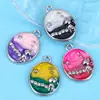Nuevo Superventas Creativo Personalizado Gato Estrella Doble Colgante Blanco K Colgante Accesorios DIY Material Aleación de Metal con Goteo de Aceite Al Por Mayor
