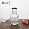 Juego de Jarrones Pequeños Decorativos Retro de Vidrio Personalizados, Más Vendidos en Amazon, de Gama Alta, Transparentes, Estilo Europeo, Estilo Ins